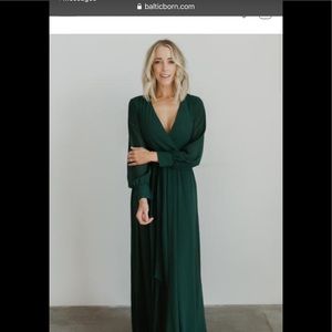 Lydia Hunter Green Maxi Dress Baltic Born